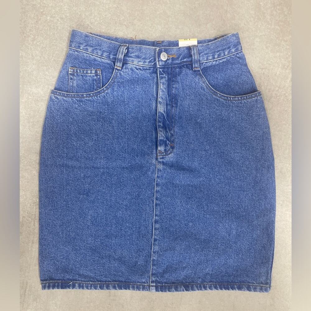 Vintage Jordache Jeans Denim Skirt Size 8 NWT
